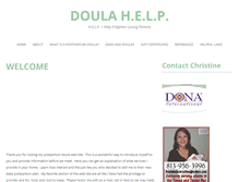 Tablet Screenshot of doulahelpflorida.com